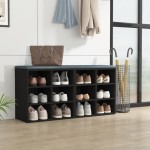 vidaXL Dulap de pantofi, negru, 52,5x30x50 cm vidaXL Dulap de pantofi, negru, 52,5x30x50 cm