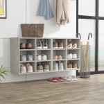 vidaXL Pantofare, 2 buc., gri beton, 52,5x30x50 cm vidaXL Pantofare, 2 buc., gri beton, 52,5x30x50 cm