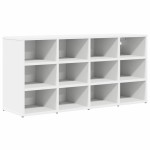vidaXL Dulap pentru pantofi cu raft Alb 103x30x51 cm Lemn compozit vidaXL Dulap pentru pantofi cu raft Alb 103x30x51 cm Lemn compozit