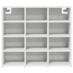 vidaXL Dulap pentru pantofi cu raft Alb 103x30x51 cm Lemn compozit vidaXL Dulap pentru pantofi cu raft Alb 103x30x51 cm Lemn compozit