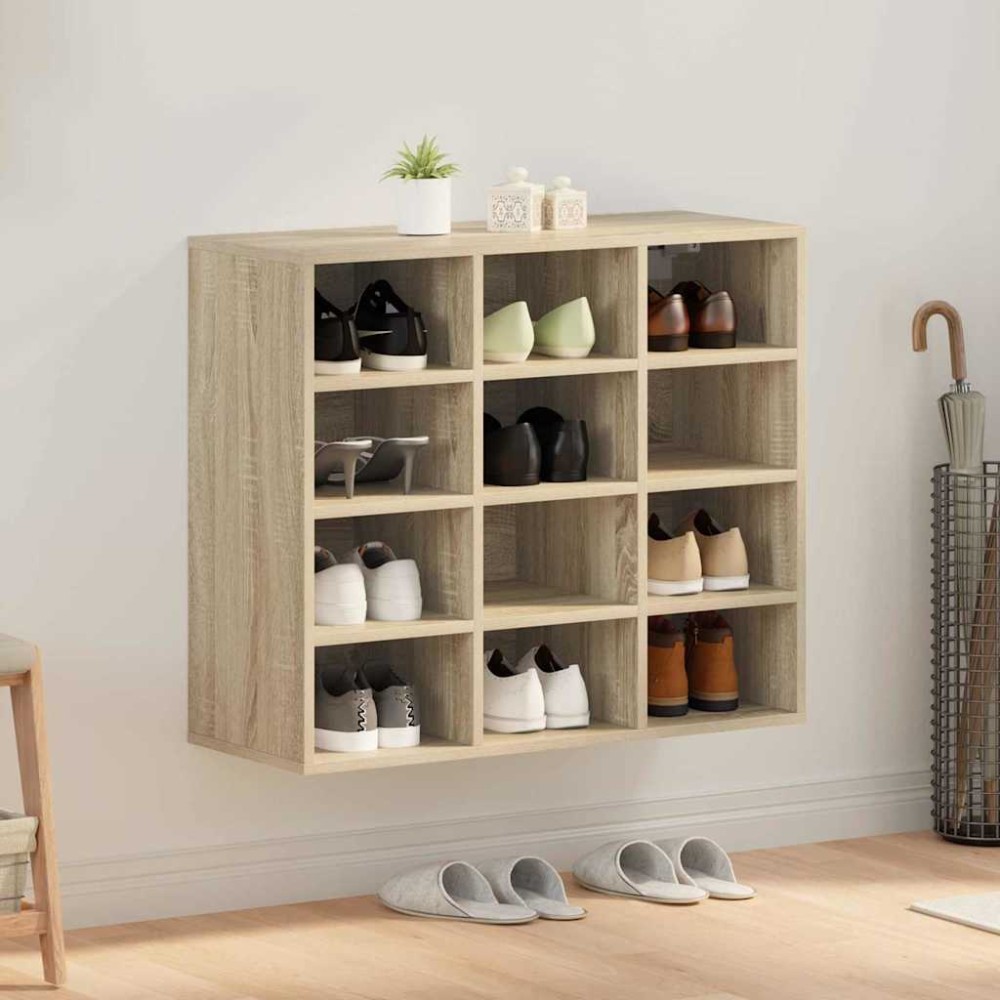 vidaXL Dulap pentru pantofi Stejar sonoma 103x30x51 cm Lemn compozit