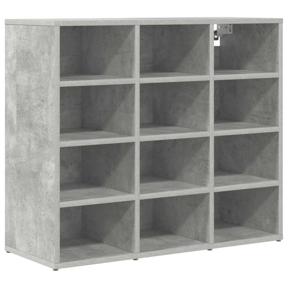 vidaXL Dulap pentru pantofi Gri beton 103x30x51 cm Lemn compozit