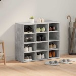 vidaXL Dulap pentru pantofi Gri beton 103x30x51 cm Lemn compozit