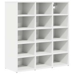 vidaXL Dulap pentru pantofi cu raft Alb 103x30x51 cm Lemn compozit vidaXL Dulap pentru pantofi cu raft Alb 103x30x51 cm Lemn compozit