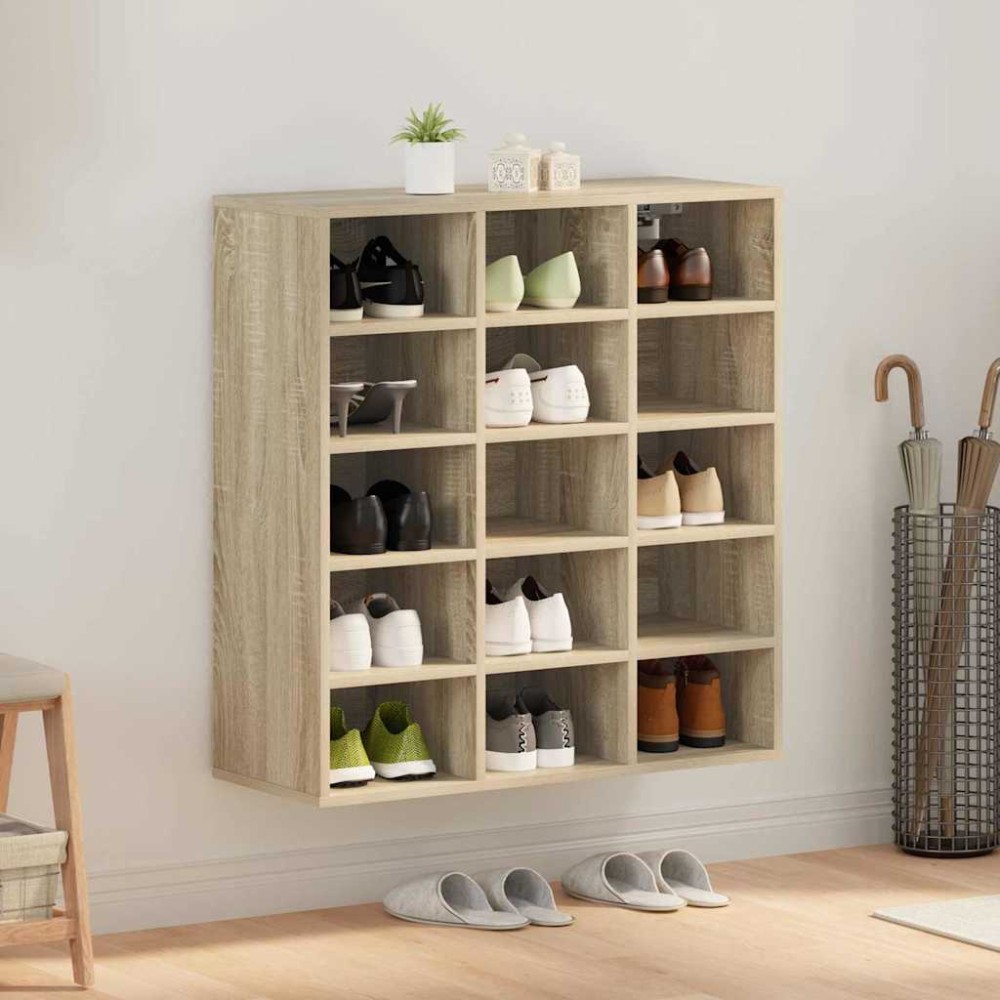 vidaXL Dulap pentru pantofi Stejar sonoma 103x30x51 cm Lemn compozit