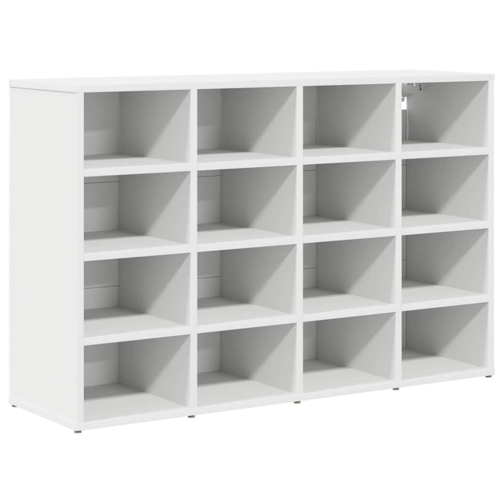 vidaXL Dulap pentru pantofi cu raft Alb 103x30x51 cm Lemn compozit