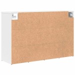 vidaXL Dulap pentru pantofi cu raft Alb 103x30x51 cm Lemn compozit