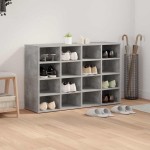 vidaXL Dulap pentru pantofi Gri beton 103x30x51 cm Lemn compozit vidaXL Dulap pentru pantofi Gri beton 103x30x51 cm Lemn compozit