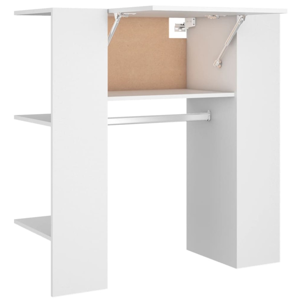vidaXL Dulap de hol, alb, 97,5x37x99 cm, lemn prelucrat