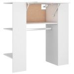 vidaXL Dulap de hol, alb, 97,5x37x99 cm, lemn prelucrat vidaXL Dulap de hol, alb, 97,5x37x99 cm, lemn prelucrat