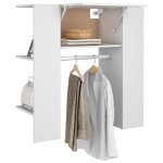 vidaXL Dulap de hol, alb, 97,5x37x99 cm, lemn prelucrat vidaXL Dulap de hol, alb, 97,5x37x99 cm, lemn prelucrat