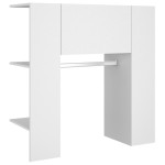 vidaXL Dulap de hol, alb, 97,5x37x99 cm, lemn prelucrat vidaXL Dulap de hol, alb, 97,5x37x99 cm, lemn prelucrat