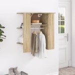 vidaXL Dulap de hol, stejar sonoma, 97,5x37x99 cm, lemn prelucrat vidaXL Dulap de hol, stejar sonoma, 97,5x37x99 cm, lemn prelucrat