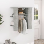 vidaXL Dulap de hol, gri beton, 97,5x37x99 cm, lemn prelucrat vidaXL Dulap de hol, gri beton, 97,5x37x99 cm, lemn prelucrat