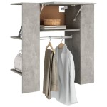 vidaXL Dulap de hol, gri beton, 97,5x37x99 cm, lemn prelucrat vidaXL Dulap de hol, gri beton, 97,5x37x99 cm, lemn prelucrat