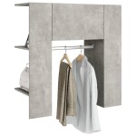 vidaXL Dulap de hol, gri beton, 97,5x37x99 cm, lemn prelucrat vidaXL Dulap de hol, gri beton, 97,5x37x99 cm, lemn prelucrat