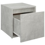 vidaXL Cutie cu sertar, gri beton, 40,5x40x40 cm, lemn compozit vidaXL Cutie cu sertar, gri beton, 40,5x40x40 cm, lemn compozit
