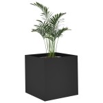 vidaXL Jardinieră cutie, negru, 40x40x40 cm, lemn prelucrat