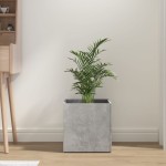vidaXL Jardinieră cutie, gri beton, 40x40x40 cm, lemn compozit