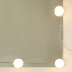 vidaXL Masă de toaletă cu LED, gri beton, 86,5x35x141 cm vidaXL Masă de toaletă cu LED, gri beton, 86,5x35x141 cm