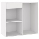 vidaXL Dulap de cosmetice, alb, 80x40x75 cm, lemn prelucrat vidaXL Dulap de cosmetice, alb, 80x40x75 cm, lemn prelucrat
