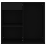vidaXL Dulap pentru cosmetice, negru, 80x40x75 cm, lemn prelucrat