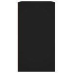 vidaXL Dulap pentru cosmetice, negru, 80x40x75 cm, lemn prelucrat
