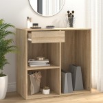 vidaXL Dulap de cosmetice, stejar sonoma, 80x40x75 cm, lemn prelucrat vidaXL Dulap de cosmetice, stejar sonoma, 80x40x75 cm, lemn prelucrat