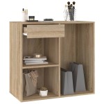 vidaXL Dulap de cosmetice, stejar sonoma, 80x40x75 cm, lemn prelucrat vidaXL Dulap de cosmetice, stejar sonoma, 80x40x75 cm, lemn prelucrat