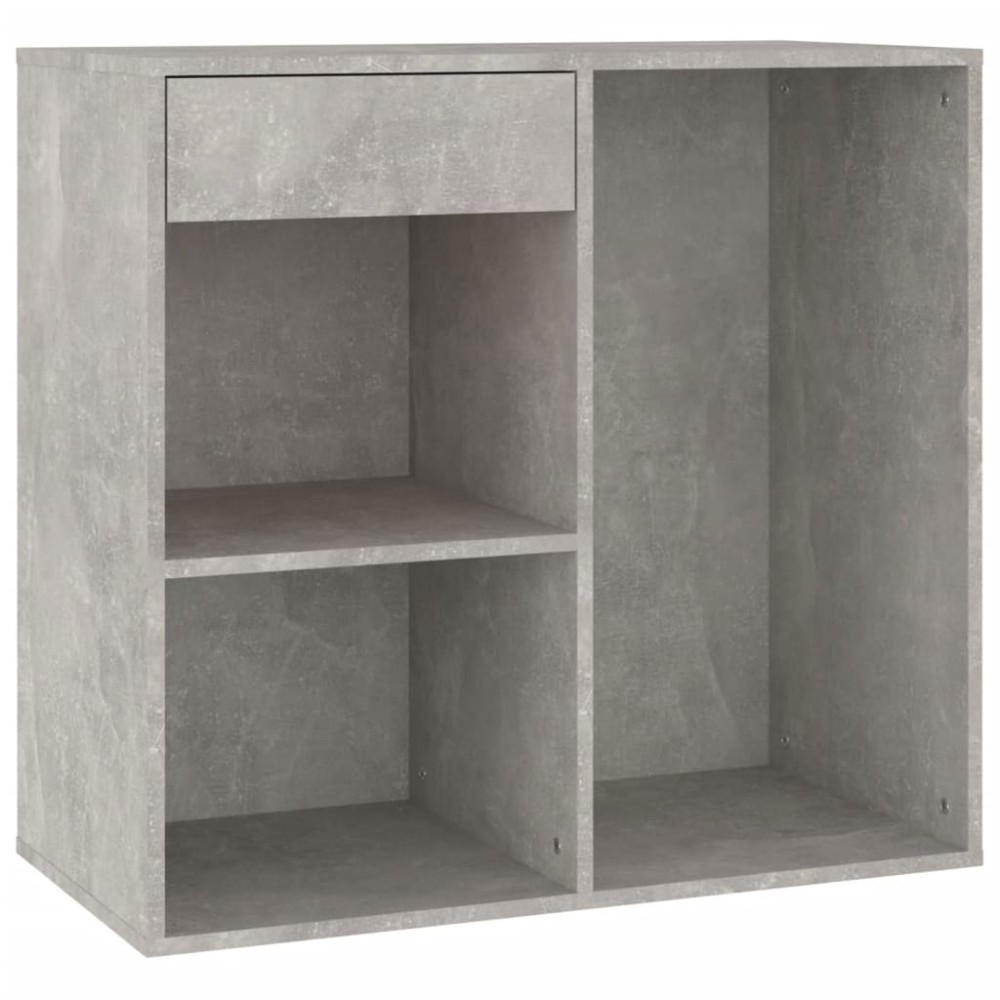 vidaXL Dulap de cosmetice, gri beton, 80x40x75 cm, lemn prelucrat