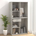 vidaXL Dulap de cosmetice, gri beton, 80x40x75 cm, lemn prelucrat vidaXL Dulap de cosmetice, gri beton, 80x40x75 cm, lemn prelucrat