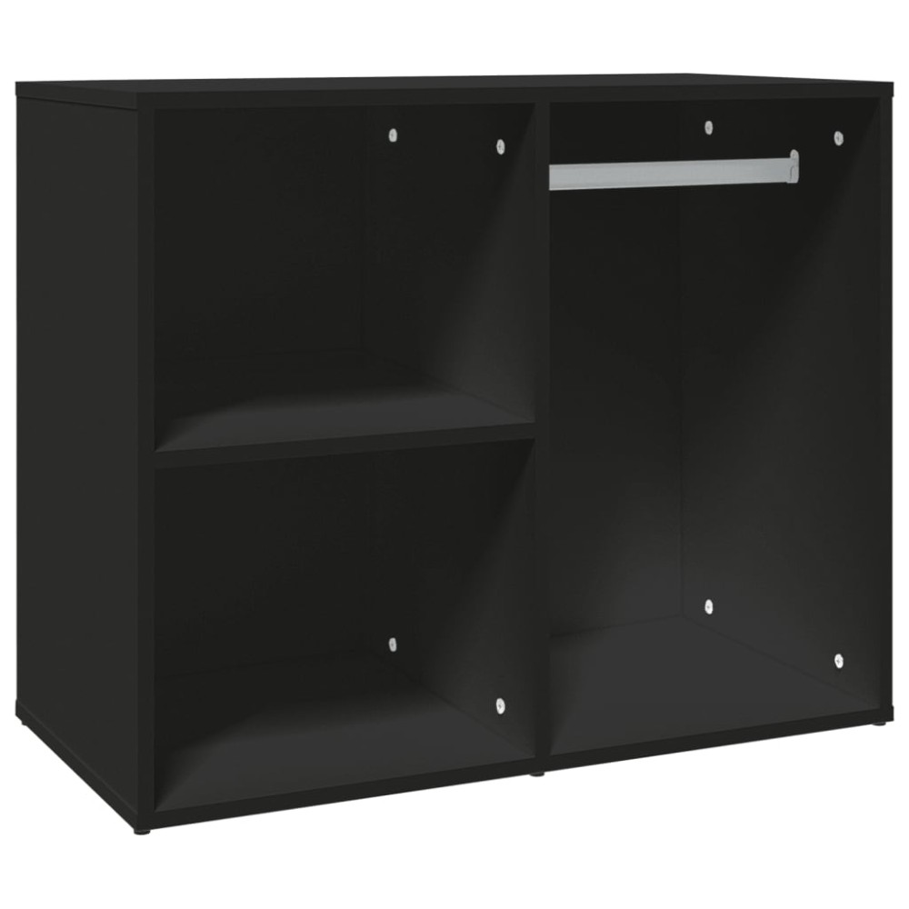 vidaXL Dulap de dressing, negru, 80x40x65 cm, lemn compozit