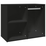 vidaXL Dulap de dressing, negru, 80x40x65 cm, lemn compozit vidaXL Dulap de dressing, negru, 80x40x65 cm, lemn compozit