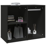 vidaXL Dulap de dressing, negru, 80x40x65 cm, lemn compozit vidaXL Dulap de dressing, negru, 80x40x65 cm, lemn compozit