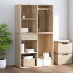 vidaXL Dulap de dressing, stejar sonoma, 80x40x65 cm, lemn compozit