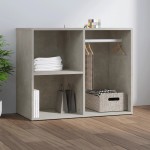 vidaXL Dulap de dressing, gri beton, 80x40x65 cm, lemn compozit vidaXL Dulap de dressing, gri beton, 80x40x65 cm, lemn compozit