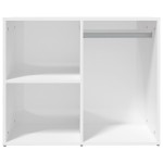 vidaXL Dulap de dressing, alb extralucios, 80x40x65 cm, lemn compozit