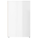 vidaXL Dulap de dressing, alb extralucios, 80x40x65 cm, lemn compozit