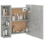 vidaXL Dulap cu oglindă și LED, gri beton, 70x16,5x60 cm vidaXL Dulap cu oglindă și LED, gri beton, 70x16,5x60 cm