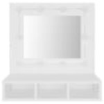 vidaXL Dulap cu oglindă și LED, alb, 60x31,5x62 cm vidaXL Dulap cu oglindă și LED, alb, 60x31,5x62 cm