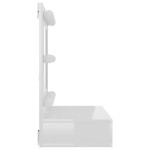 vidaXL Dulap cu oglindă și LED, alb extralucios, 60x31,5x62 cm vidaXL Dulap cu oglindă și LED, alb extralucios, 60x31,5x62 cm