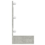 vidaXL Dulap cu oglindă și LED, gri beton, 90x31,5x62 cm vidaXL Dulap cu oglindă și LED, gri beton, 90x31,5x62 cm