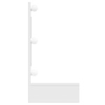 vidaXL Dulap cu oglindă și LED, alb extralucios, 90x31,5x62 cm vidaXL Dulap cu oglindă și LED, alb extralucios, 90x31,5x62 cm
