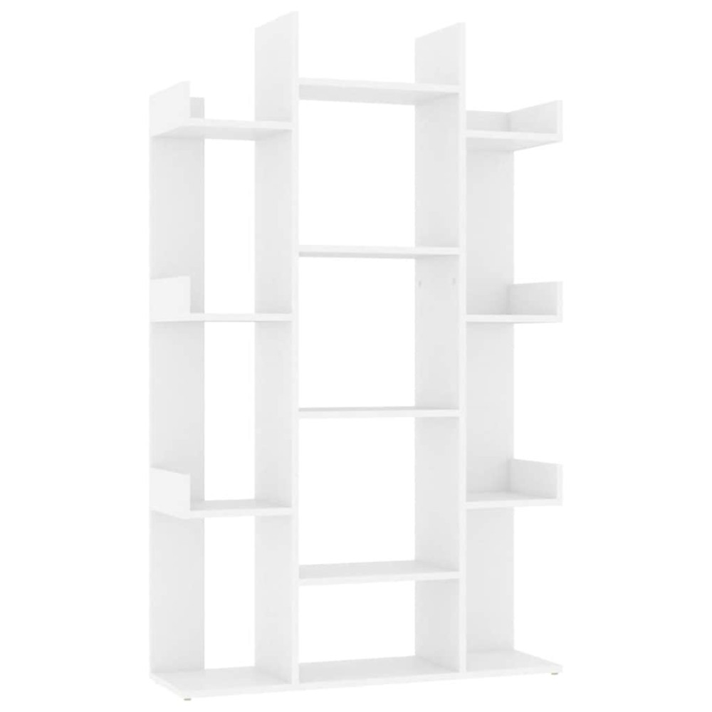 vidaXL Bibliotecă, alb, 86x25,5x140 cm, PAL