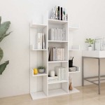 vidaXL Bibliotecă, alb, 86x25,5x140 cm, PAL vidaXL Bibliotecă, alb, 86x25,5x140 cm, PAL