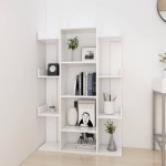 vidaXL Bibliotecă, alb, 86x25,5x140 cm, PAL vidaXL Bibliotecă, alb, 86x25,5x140 cm, PAL