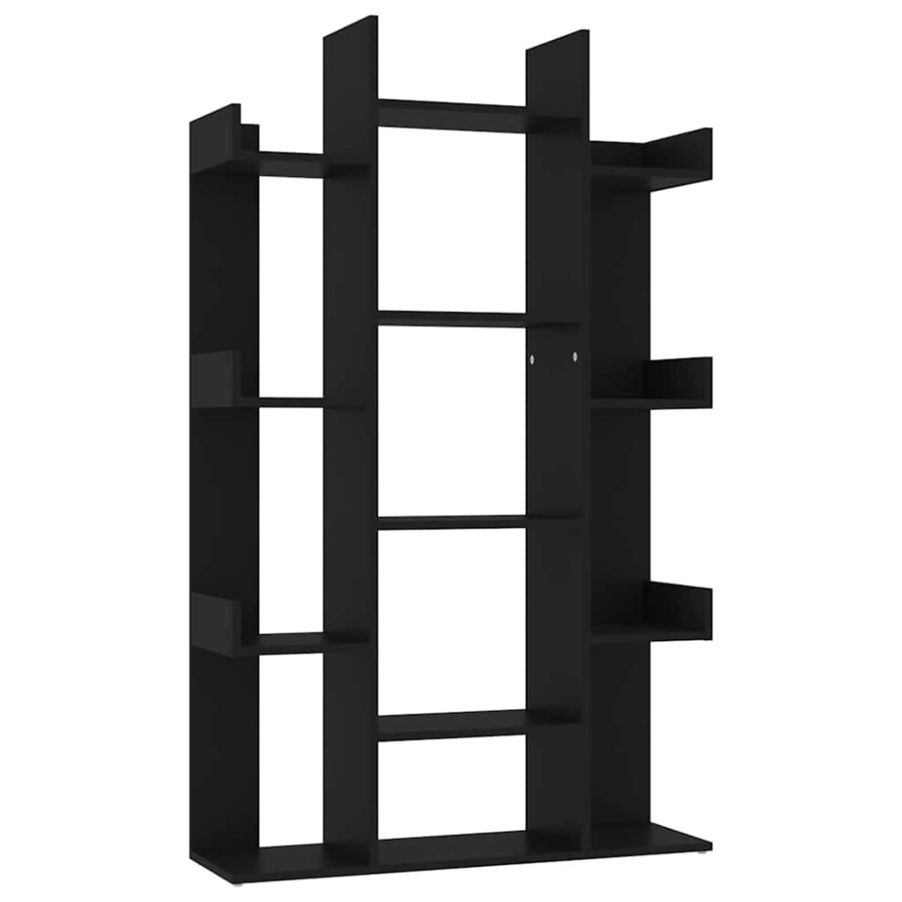 vidaXL Bibliotecă, negru, 86x25,5x140 cm, PAL