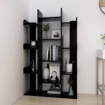 vidaXL Bibliotecă, negru, 86x25,5x140 cm, PAL vidaXL Bibliotecă, negru, 86x25,5x140 cm, PAL