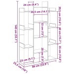 vidaXL Bibliotecă, negru, 86x25,5x140 cm, PAL vidaXL Bibliotecă, negru, 86x25,5x140 cm, PAL