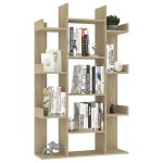 vidaXL Bibliotecă, stejar sonoma, 86x25,5x140 cm, PAL vidaXL Bibliotecă, stejar sonoma, 86x25,5x140 cm, PAL